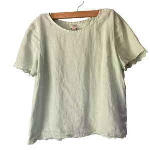 J Crew linen blouse 100% linen